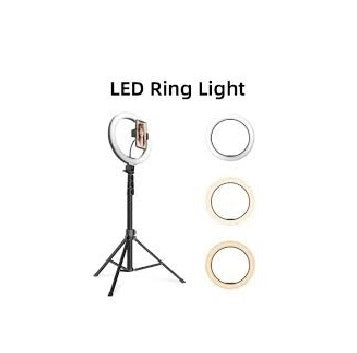 Jmary FM-536A ring light with tripod stand and phone holder for makeup, vlogging, and video content creation – Dreamworks.